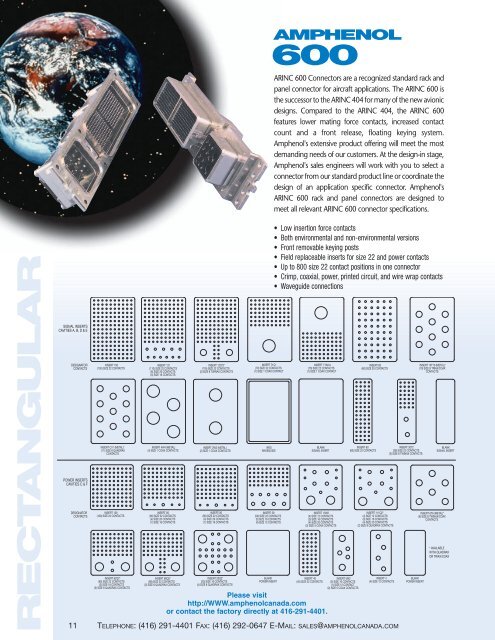 Rectangular Connectors - Amphenol Canada