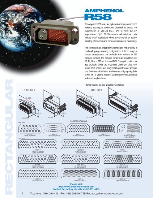 Rectangular Connectors - Amphenol Canada