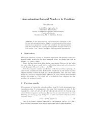 Approximating Rational Numbers by Fractions - KSP
