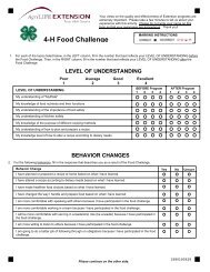 4-H Food Challenge - Texas 4-H and Youth Development