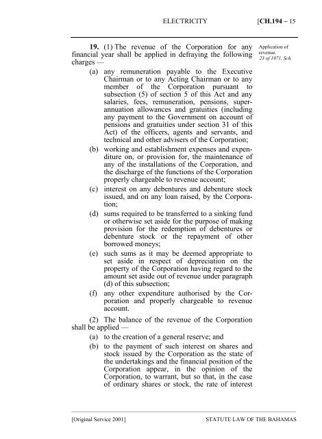 Electricity Act - The Bahamas Laws On-Line - The Government of ...