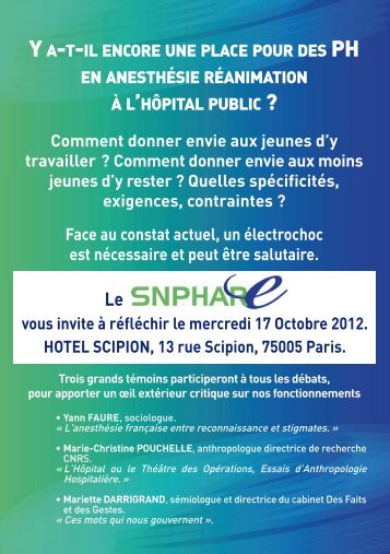 Voir le programme dÃ©taillÃ© - Snphar