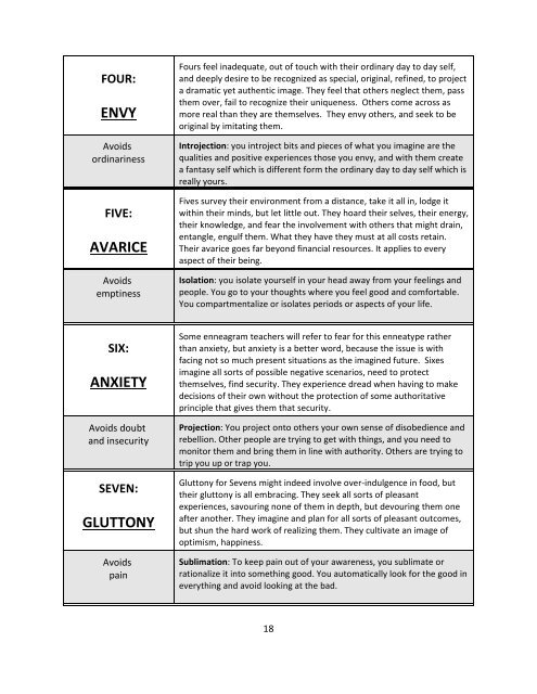 A CHRISTIAN TRANSPOSITION OF THE ENNEAGRAM: WITH ...