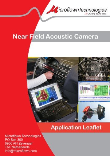 Near Field Acoustic Camera - misure meccaniche