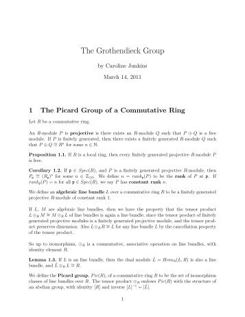 The Grothendieck Group