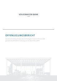 OFFENLEGUNGSBERICHT - Volkswagen Financial Services AG