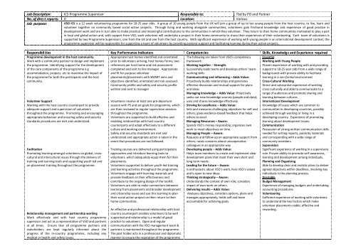 ICS Programme Supervisor JD pdf - VSO