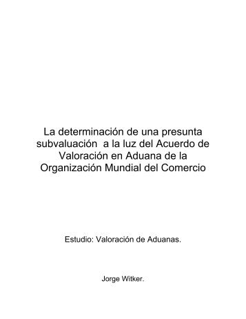 2. Análisis del artículo 151 de la Ley Aduanera - Confederación ...