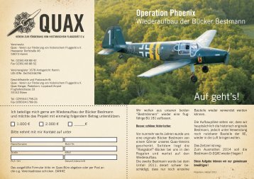 Flyer - QUAX-Flieger