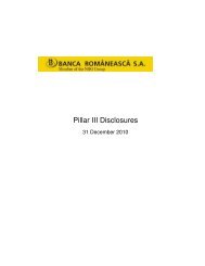 Pillar III Disclosures - Banca Romaneasca