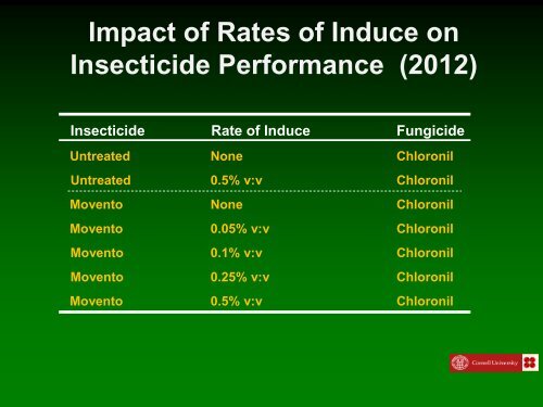 Insect management in onions