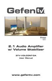 2.1 Audio Amplifier w/ Volume Stabilizer - Gefen