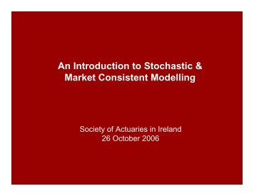 Presentation - Society of Actuaries in Ireland