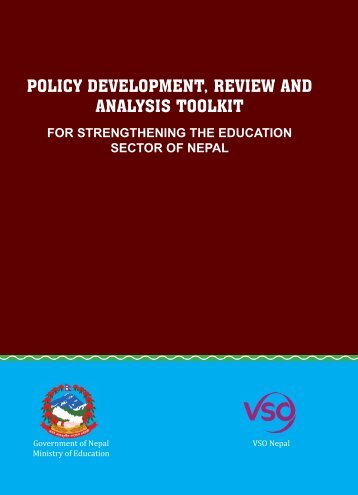 Policy development, review and analysis toolkit - VSO