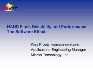 NAND Flash Reliability and Performance - Micron