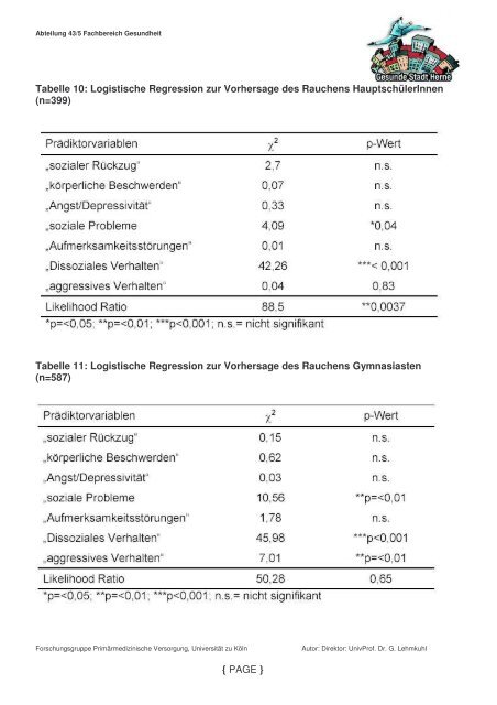 Worin unterscheiden sich rauchende Schülerinnen und Schüler von ...