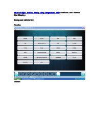 Multi-Di@g Truck Heavy Duty Diagnostic Tool Software Vehicle List ...