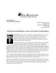 Brad Thomas Joins Bull Realty Capital Markets Group
