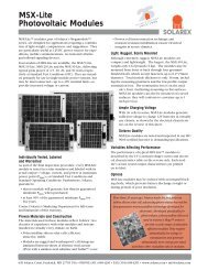 MSX-Lite Photovoltaic Modules - Solar Panels Australia