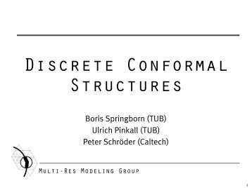 Discrete Conformal Structures