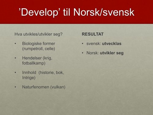 Translations of 'ergative' verbs