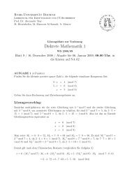 Diskrete Mathematik 1 - Lehrstuhl Kryptologie & IT-Sicherheit - Ruhr ...