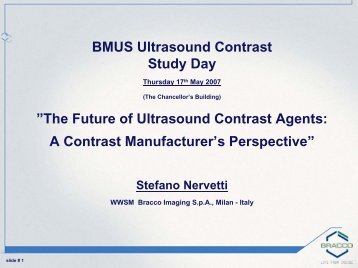 The Future of Ultrasound Contrast Agents