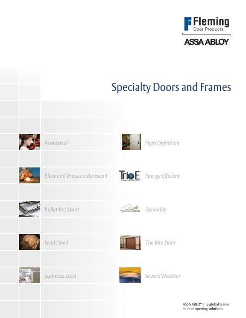 Fleming Specialty Doors and Frames Brochure (English)