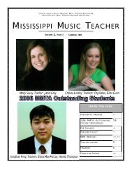 Summer 2006 - Mississippi Music Teachers Association
