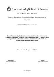 TESI SIMONA MANDINI - Università degli Studi di Ferrara