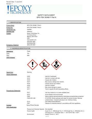 353ND-T-MSDS - Epoxy Technology