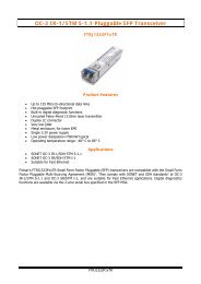 OC-3 IR-1/STM S-1.1 Pluggable SFP Transceiver