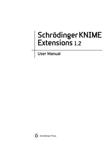 KNIME User's Manual - ISP