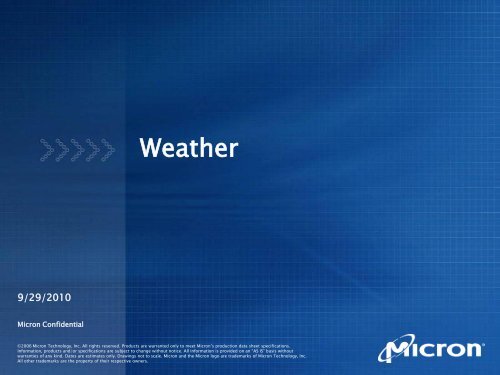 Weather - Micron