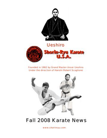 Fall 2008 Karate News - Ueshiro Midtown Karate