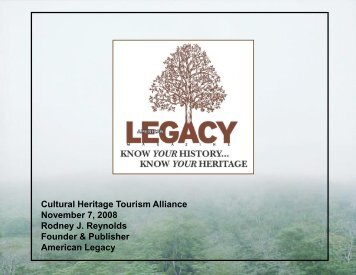 Friends and Family Reunions - Cultural Heritage Tourism Alliance