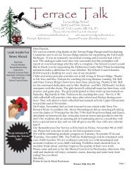 Download the newsletter - Terrace Ridge School - Wolf Creek Public ...