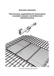 Szerelési útmutató Thermosolar napkollektorok ... - Naplopó Kft.