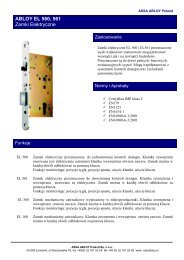 ABLOY zamki elektryczne EL560,561