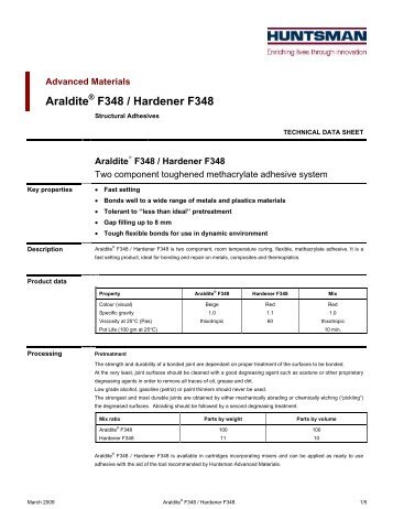 Araldite F348 / Hardener F348 - DanLube