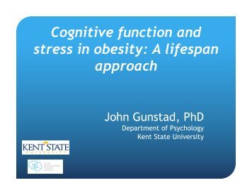 Cognitive Function and Stress in Obesity: A Lifespan Approach