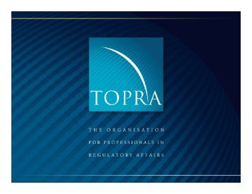 Regulatory Strategy for the Emerging Markets - A. Davidson - TOPRA