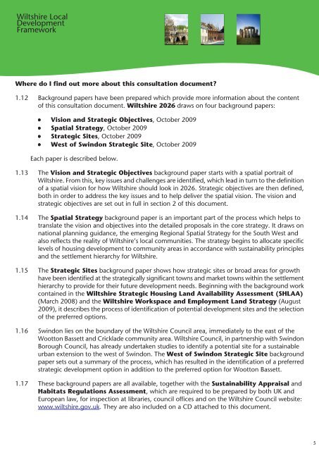 Consultation document COVER.ai - Wiltshire Council