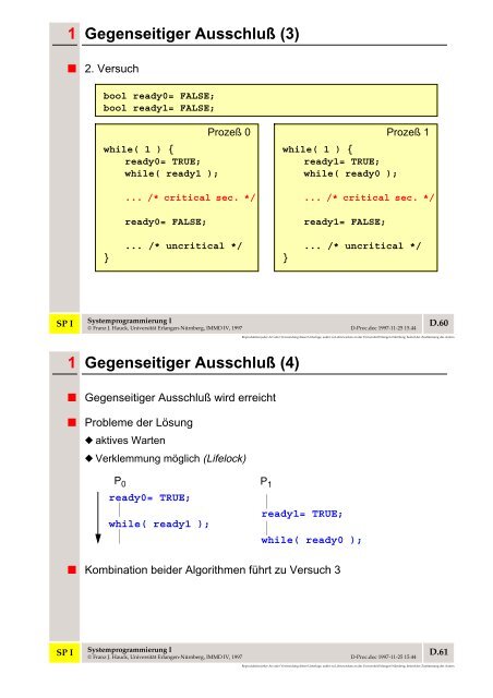 1 First-Come, First Served D.3 Auswahlstrategien (3) - CS 4