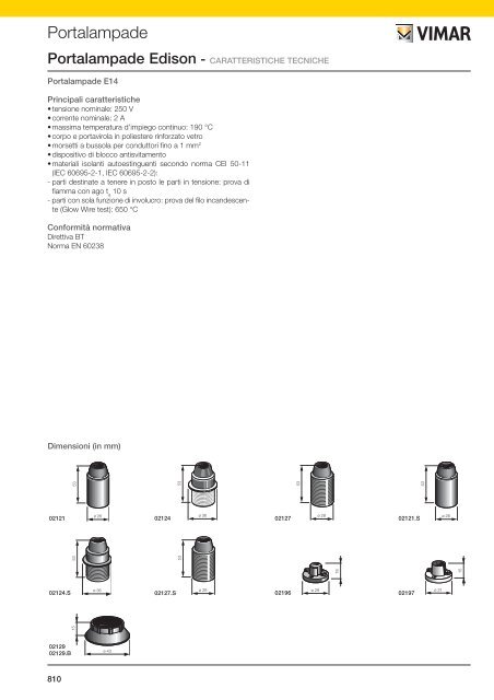 PORTALMPD E14 A SQUADRA BIANCO VIMAR 02135.B