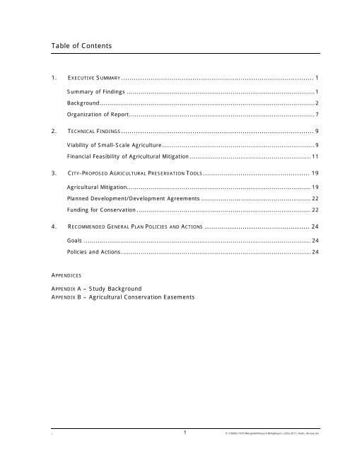 Morgan Hill Agricultural Policies and Implementation Program