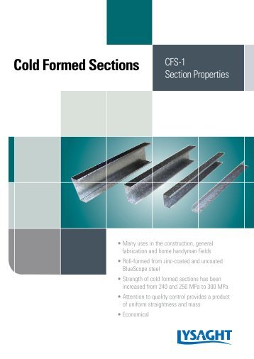 Cold Formed Sections - BlueScope Steel