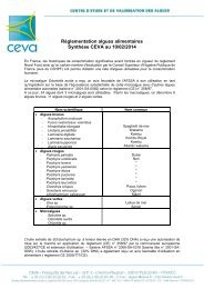 rÃ©glementation algues MAJ 2012.pdf - CEVA