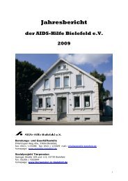 Jahresbericht 09 - Die AIDS-Hilfe Bielefeld