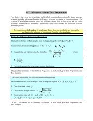 9-2: Inferences About Two Proportions